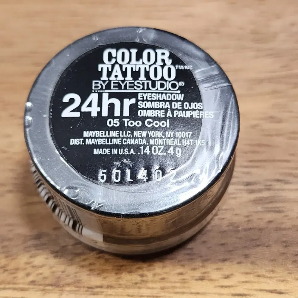05 Too Cool Color Tattoo 24hr Cream Gel Maybelline New York EyeStudio NIP